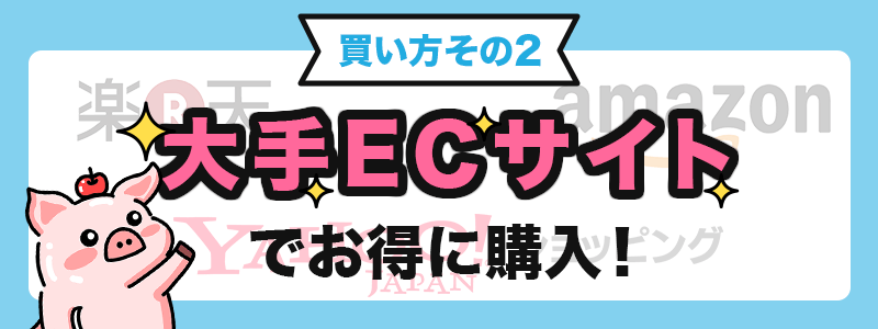 買い方その2 大手ECサイトでお得に購入!